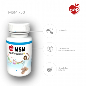 MSM 750 mg – Nahrungsergänzungsmittel